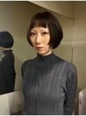 オリーブ/ベージュ/レイヤー/ボブ
