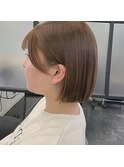 ミニボブ/まとまるボブ/ベージュカラー