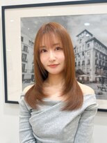 ガレリアエレガンテ 栄店(GALLARIA Elegante)&nbsp;ミルクティーベージュ/ミディアムレイヤー/韓国ヘア