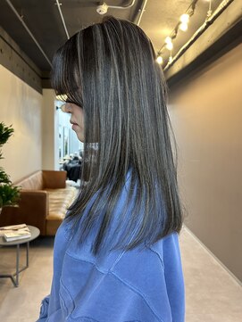 レブ 四条烏丸(Reb,) 赤み消しハイライトカラー白髪ぼかし30代