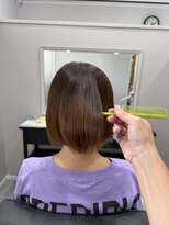 アウラヘアーサロン(aura hair salon)&nbsp;【Yukie】髪質改善ストレート ミニボブ