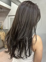 レブ 四条烏丸(Reb,)&nbsp;グレージュハイライトレイヤーカット京都ハイライト白髪ぼかし