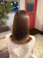 エイム ヘア リアム 調布店(eim hair liam)&nbsp;ミルクティーベージュ/ラテカラー/モテ髪/外ハネミディ