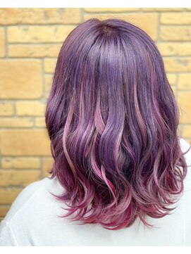 ビーケアーズ リアン(be-cares Lien) ハイトーンデザインカラー　ショッキングパープル