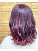 ハイトーンデザインカラー ショッキングパープル
