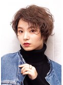 大人クールハンサムショートボブ20.30.40代人気ひし形くびれヘア