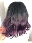 【グレーからバイオレットのグラデーション】Alma 青木杏奈