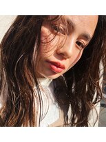 ソルトウォーター(SALT WATER)&nbsp;外国人風　グレージュハイライトカラー