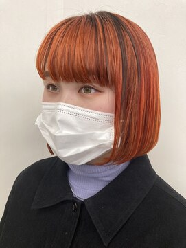 コレット ヘアー 大通(Colette hair) ◎もぎたてオレンジカラー×BOB◎