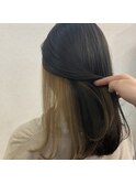 インナーカラー(ベージュ系)