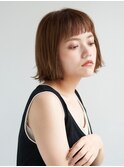 オフィスヘア/エアリーミディ/ショートパーマ [新宿]