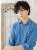 モテ抜け感ヘア☆ランダムパーマ風黒髪マッシュC