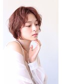 大人可愛い20代30代40代似合わせカットイメチェンレッドブラウン