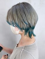 アルバム 池袋(ALBUM) ウルフレイヤー_外ハネボブセクションカラー_ba398343