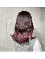 ガルボヘアー 名古屋栄店(garbo hair) 裾カラー10代20代ブリーチなしカラーピンクバイオレット
