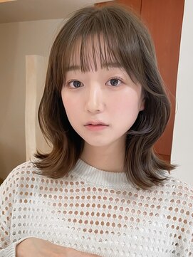 クラン 横浜(Clanc) くびれヘア ハイライトカラー アプリコットオレンジ 夏