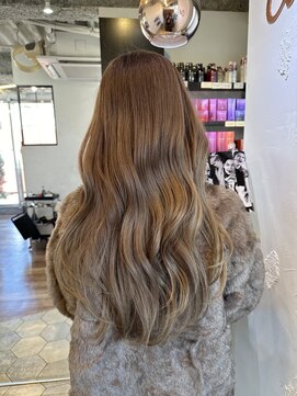 アリスバイアフロート 自由が丘(ALICe by AFLOAT) 韓国くびれヘアミルクティーベージュ