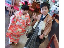 ヘアーアンドセルフサロン アキ(hair&self salon Aki)の雰囲気（着付け承っております。お子様の七五三にも◎レンタル着物◎）