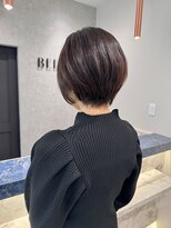アールヘアーデザイン 千種(r hair design) 小顔見せショートベージュカラーブリーチしない透明感カラー