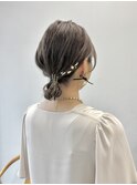 20代30代大人可愛い♪お呼ばれヘアゆるふわお団子アレンジ