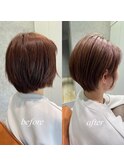 【before afterあり】品のあるショートスタイル