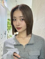 サンド 大阪梅田(sand)&nbsp;＠hitoshi__sand ボブ/黒髪/ネビージュ/小顔/ワンレン/大阪梅田