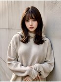 髪質改善×艶髪外ハネミディアム