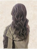 30代40代☆バレイヤージュ☆大人可愛いなみなみウェーブロング