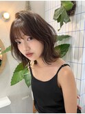 くびれヘア/薄めバング/イルミナカラー/20代30代40代/Legit