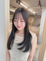 カシュカシュ 表参道(cache cache)&nbsp;フェイスレイヤーカットロングシースルーぱっつん前髪質改善ボブ