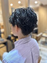 ジップ 稲毛店(ZIP)&nbsp;マッシュパーマ/波巻き/束感ショート/黒髪/メンズパーマ/秋ヘア
