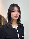 顔まわりレイヤー、レイヤースタイル、小顔ヘア