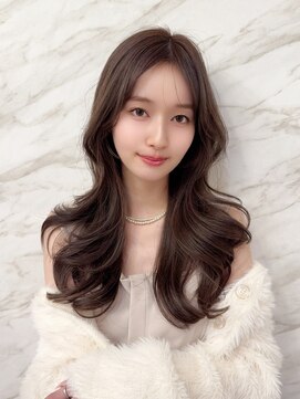 ☆オリーブグレー/韓国風巻き/レイヤーカット/髪質改善/縮毛矯正