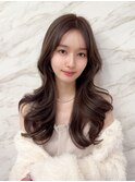 ☆オリーブグレー/韓国風巻き/レイヤーカット/髪質改善/縮毛矯正