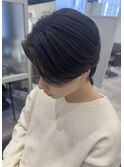 毛流れセンターパート