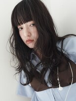 ディッセンバー 渋谷(December) ドライパーマ ウェーブヘアワイドバング/レイヤーカット