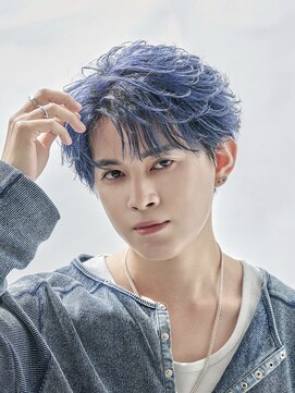 オーシャントーキョー 原宿(OCEAN TOKYO) メンズショートセンターパートフェザーパーマ