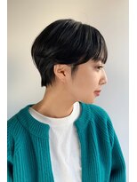 ヌイ 横浜(nui)&nbsp;くびれショート_毛先パーマことりベージュウォーターフォール