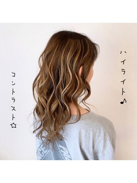 アウルム 下北沢(aurum) 【ロング】コントラストハイライト