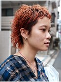 【utuwa】ウルフパーマ×オレンジブラウン