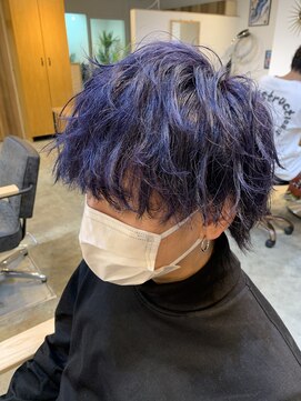 エルオム(EL.HOMME) 【MITSU】ダークラベンダーウルフ×ハイトーンカラー