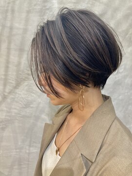 マハナ(Mahana by hair) 20代30代40代丸みくびれ前下がりショートボブ大人ショート