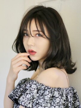 ミレバイジェニー (mirae by geny) シースルーバングクビレミディアムs