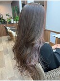 10代20代30代ゆるふわ可愛い★インナーカラー×クリームパープル
