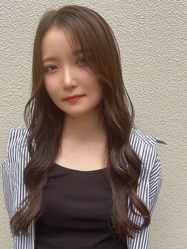 ロンド ストラーダ 心斎橋(Lond strada) 韓国前髪顔周りロング×インナーグレージュ[心斎橋/髪質改善]