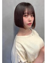 アイユー(ii+U)&nbsp;大人可愛い20代30代小顔丸みショートボブマッシュ