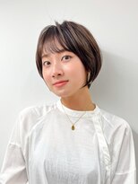 エアー 横浜(AIR)&nbsp;【長谷川】シースルーバングが可愛いショートボブ
