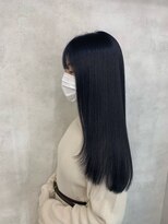 ロアナ 六本木(LOANA ROPPONGI) ダークネイビーカラーLOANAヘアエステ　髪質改善　飯塚