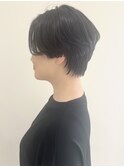 前髪長めハンサムショート