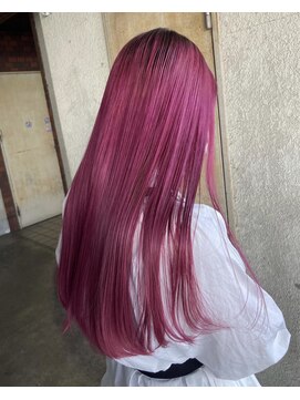 ガーデンヨコハマ(GARDEN YOKOHAMA) ピンクルーツカラ ロングデザインカラーイメチェンブリーチ暖色